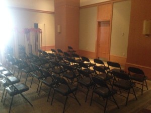 shul setup before minyan